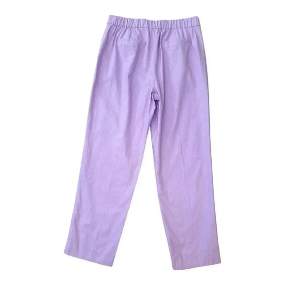 NEW J. Crew Women’s Size 6 Linen-cotton blend elastic-back sailor pant NWT - Picture 2 of 5